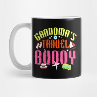 Grandma's Travel Buddy Traveling Adventure T shirt Mug